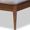 Baxton Studio Regis ModernLight Grey Fabric Upholstered and Walnut Brown Finished Wood Platform Bed-Full 192-11501-ZORO - alternate 5